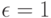 \epsilon=1