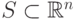 S\subset \mathbb R^n