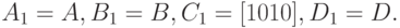 A_1=A,    B_1=B,   C_1=[1 0 1 0],   D_1=D.