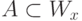 A \subset  W_{x}