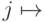 \ket{j} \mapsto \ket{% \underbrace{1,\dots, 1}_{\scriptstyle j}, \underbrace{0,\dots, 0}_{\scriptstyle L-j}}.