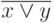 \overline{x\vee y}