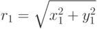 r_1 =\sqrt{x_1^2+y_1^2}