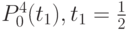 P_0^4 (t_1),  t_1 = \frac{1}{2}