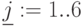 \underline{j}:=1..6 