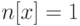 n[x] =
1