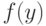 f(y)