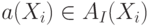 a(X_i) \in A_I (X_i)