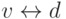 v \leftrightarrow d