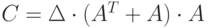 C=\Delta\cdot (A^T+A)\cdot A