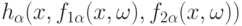 h_{\alpha}(x, f_{1\alpha}(x,\omega), f_{2\alpha}(x,\omega))