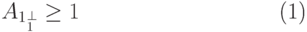 \begin{equation}\label{A1} A_1\restrict{}_{\calL_1^\bot} \geq1 \end{equation}