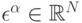 \epsilon^\alpha\in\mathbb R^N