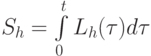 S_{h} = \int\limits_0^{t}{L_{h} ({\tau})d {\tau}}